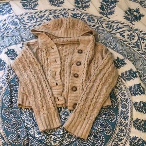 Free people hooded cardigan